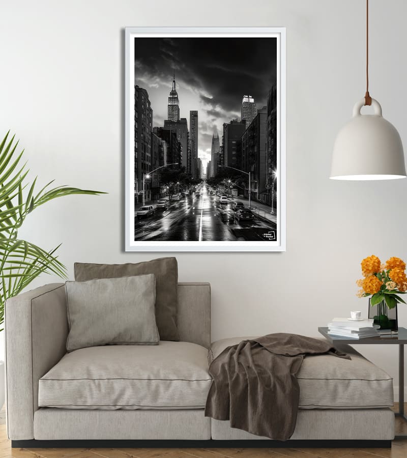 Affiche New York Noir et Blanc L Atelier du Poster