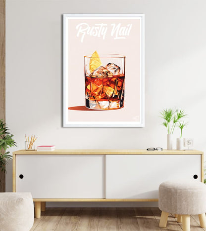 poster Cocktail Rusty Nail 