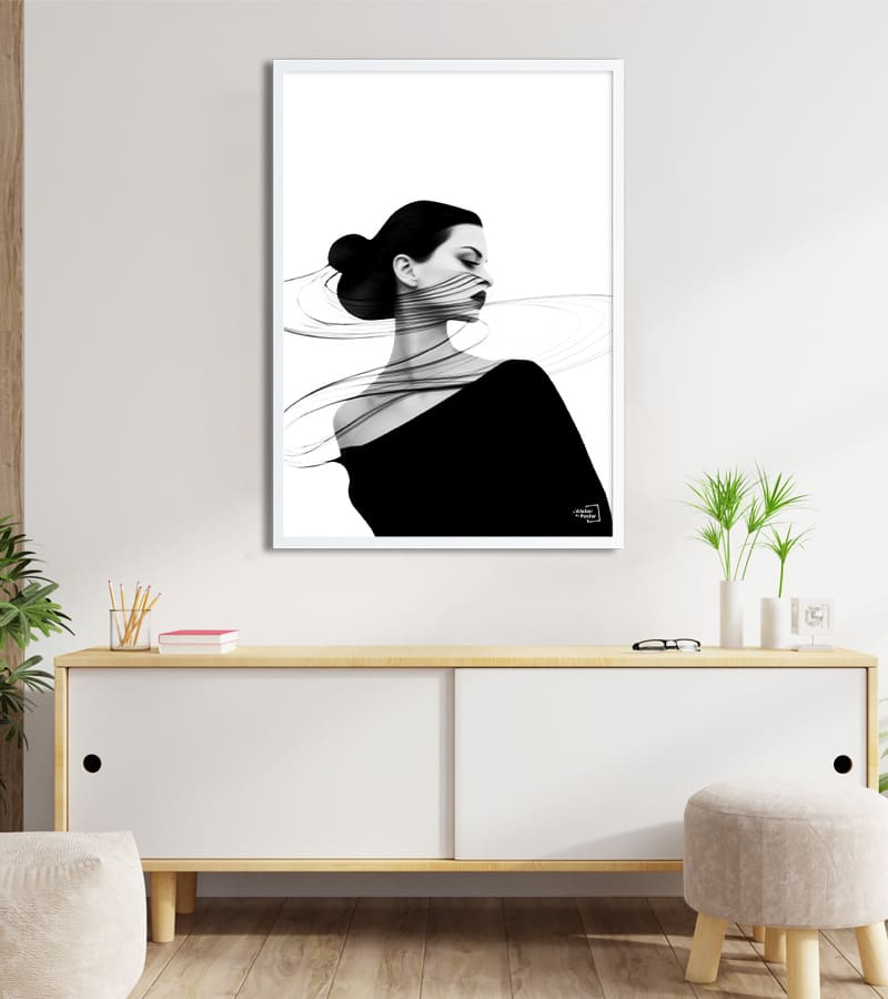 poster Femme minimaliste