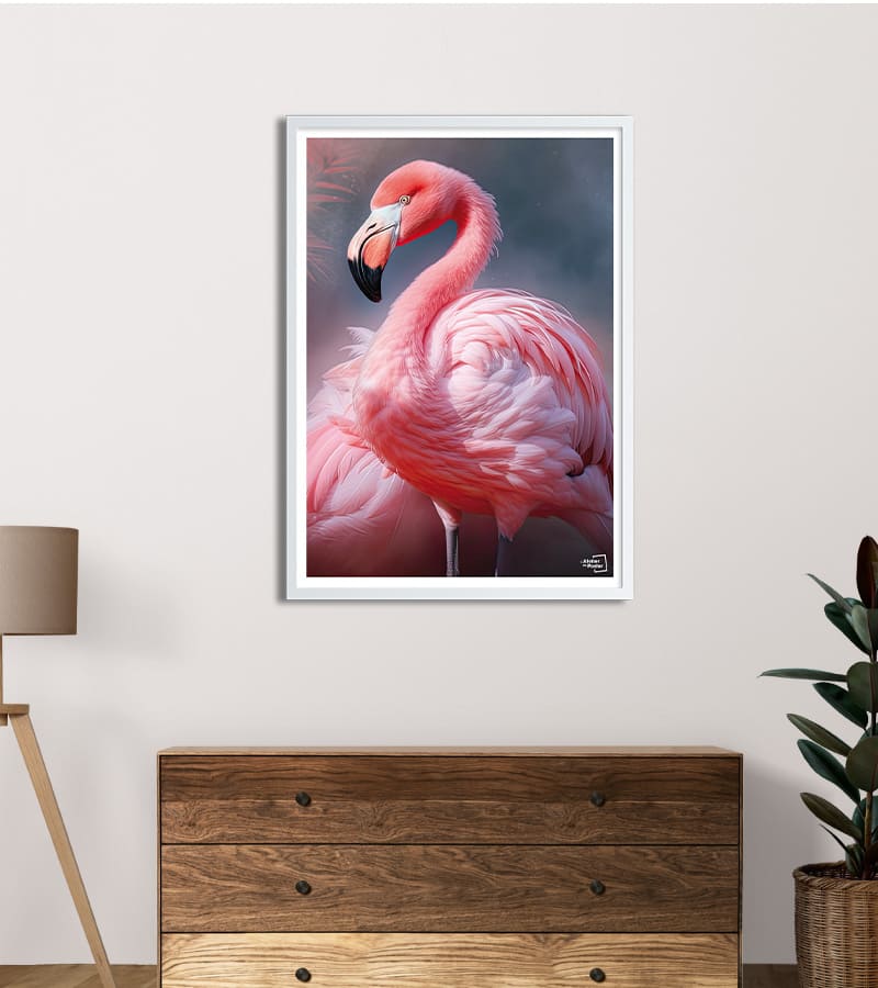 poster photo flamant rose