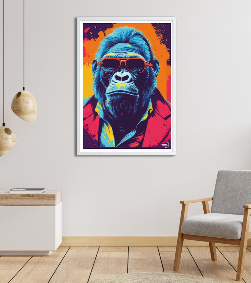 poster Cool Gorille - Pop Art