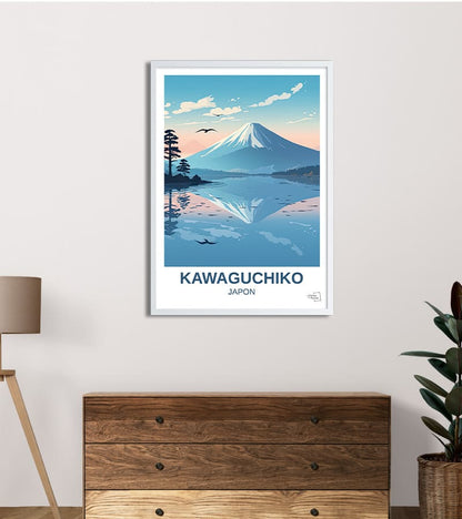 Affiche Kawaguchiko au Mont Fuji