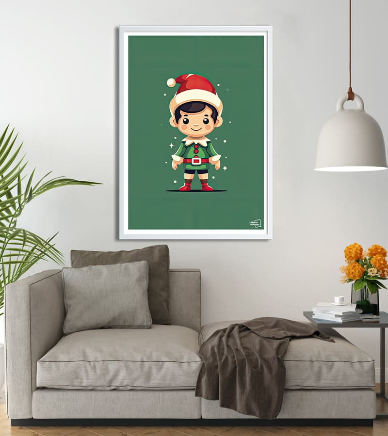 Poster for Sale avec l'œuvre « Le bébé lutin de papa. » de l'artiste  nininat777