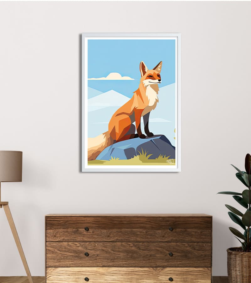 poster  illustration Renard