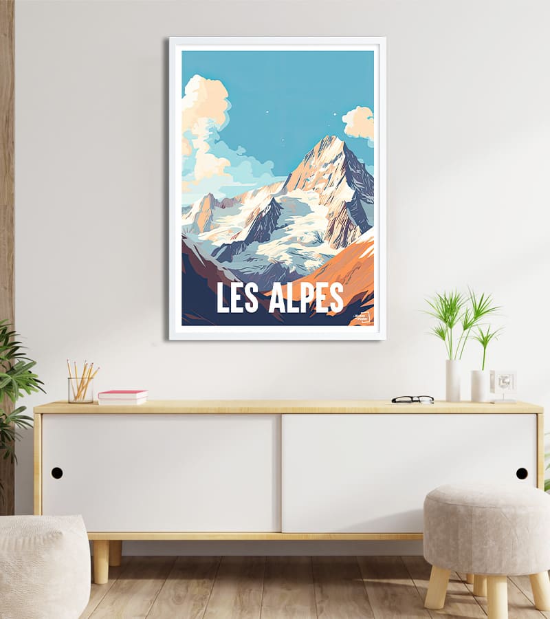 poster Sommets des Alpes