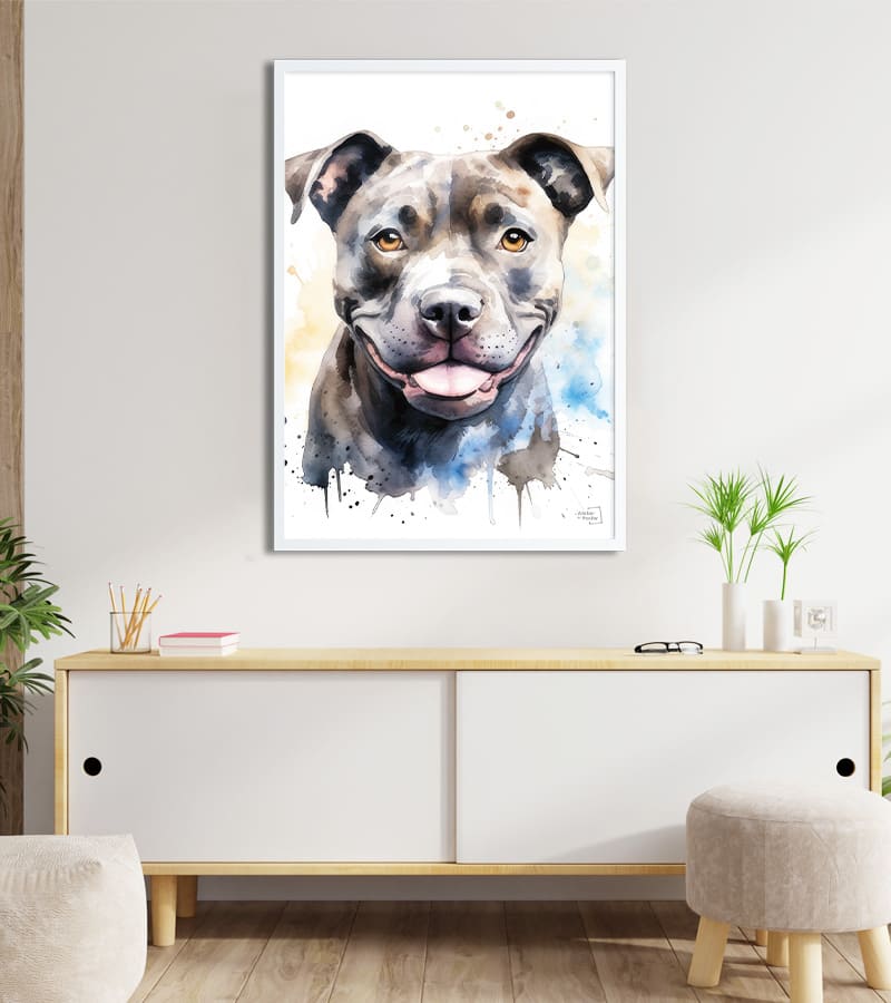 Poster Staffordshire bull terrier