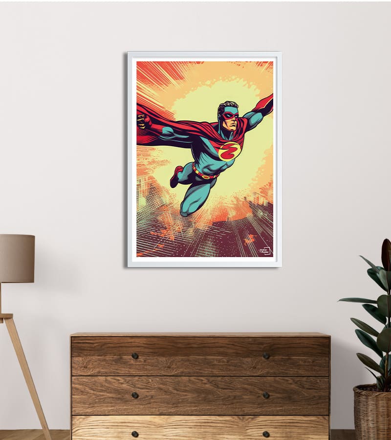 Affiche Super Man - Pop Art