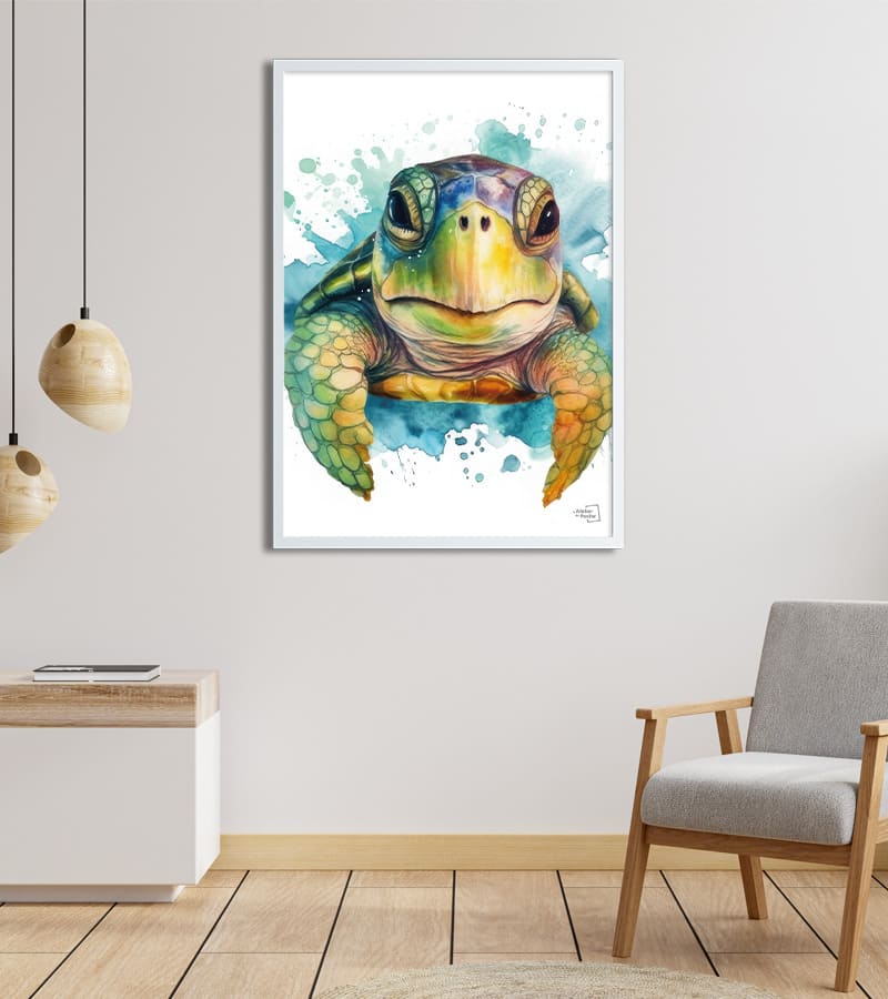 Affiche tortue