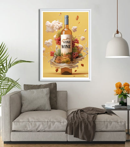 Affiche Vin Blanc