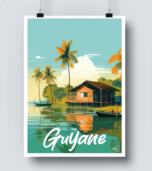 Affiche Vintage Guyane