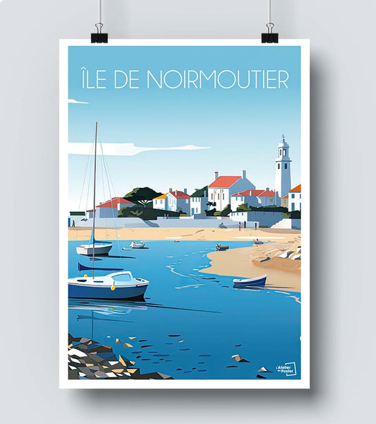 Affiche Vintage Ile de Noirmoutier
