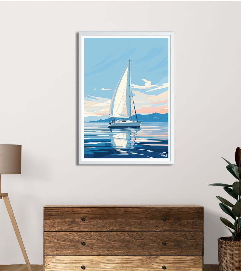 poster bateau voilier