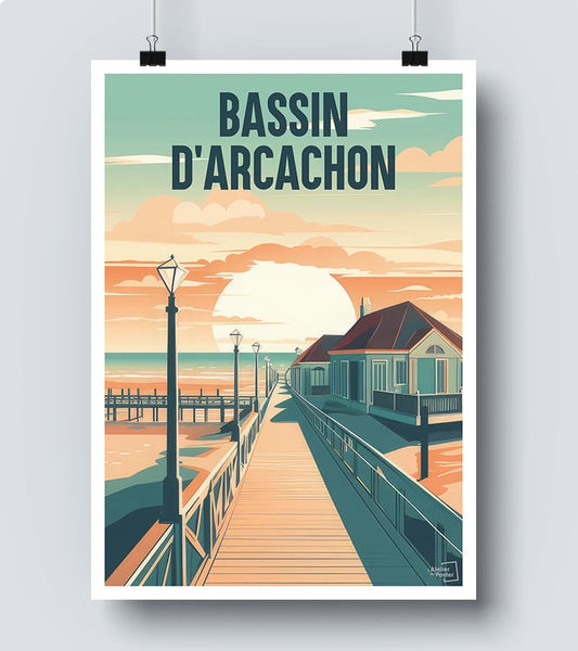 Affiche Bassin d'Arcachon