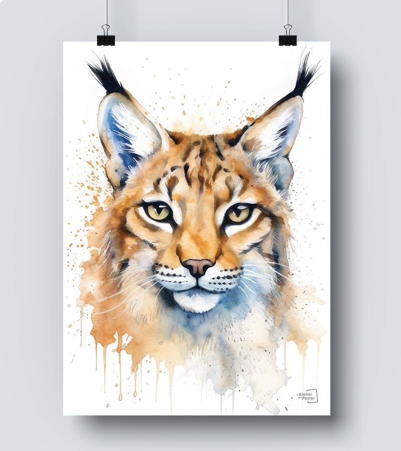 Lynx Rufus Poster Affiche Lynx – L'Atelier du Poster