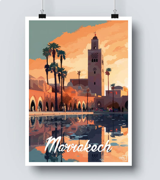 Affiche vintage Marrakech