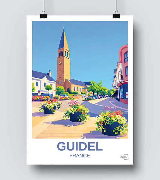 Affiche vintage Guidel
