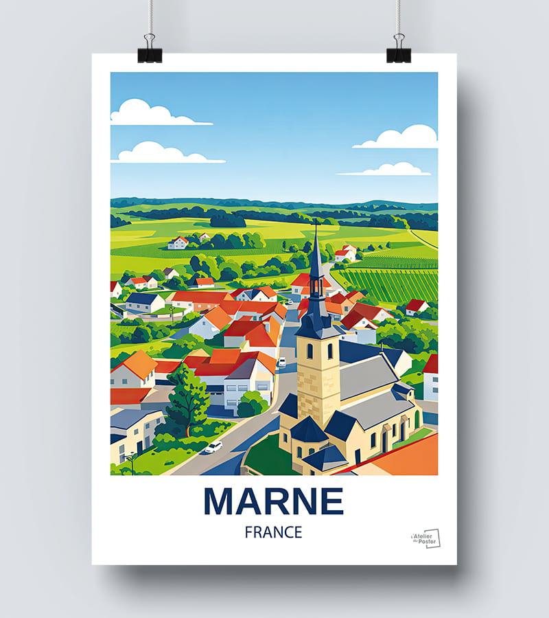 Affiche Département de la Marne