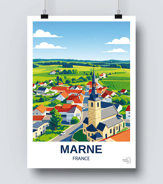 Affiche Département de la Marne