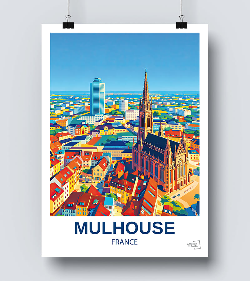 Affiche Vintage Mulhouse