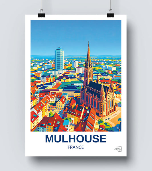 Affiche Vintage Mulhouse