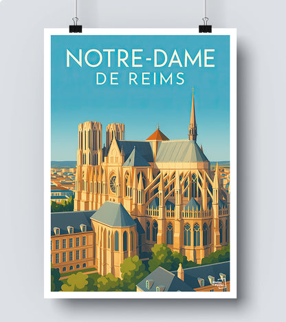 Affiche Notre Dame de Reims