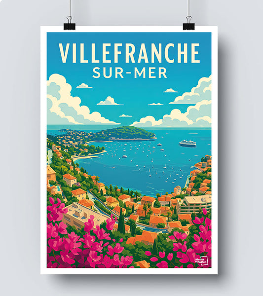 Affiche Villefranche sur Mer