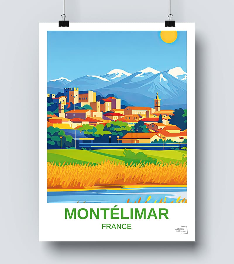 Affiche Montélimar vintage