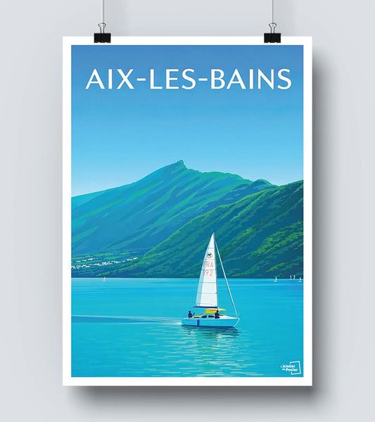 Affiche Aix-les-Bains Lac du Bourget
