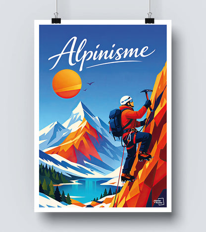 Affiche Alpinisme vintage