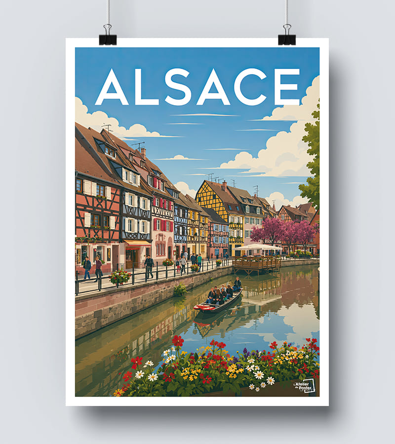 Affiche Alsace vintage