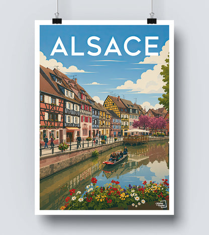 Affiche Alsace vintage