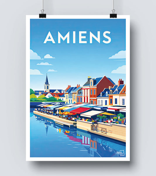 Affiche Vintage Amiens