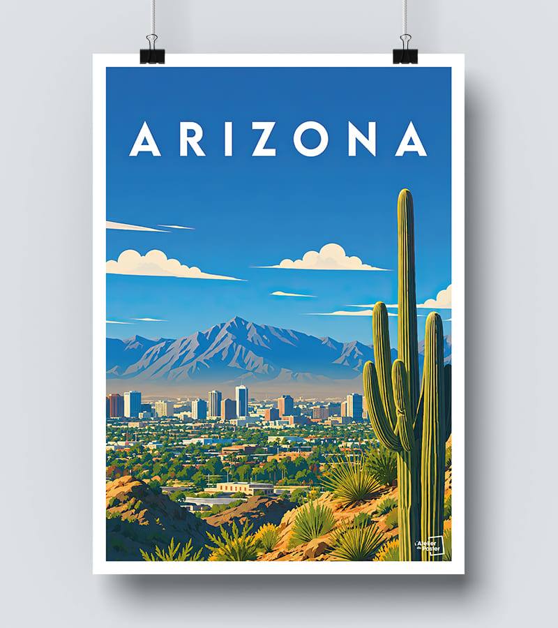 Affiche Arizona vintage