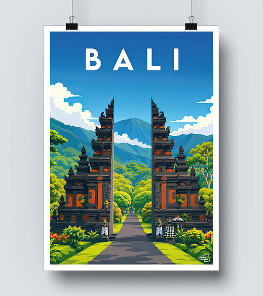 Affiche Bali vintage