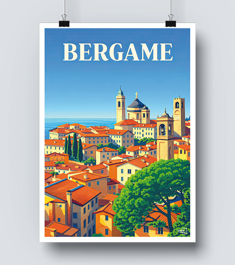 Affiche Bergame