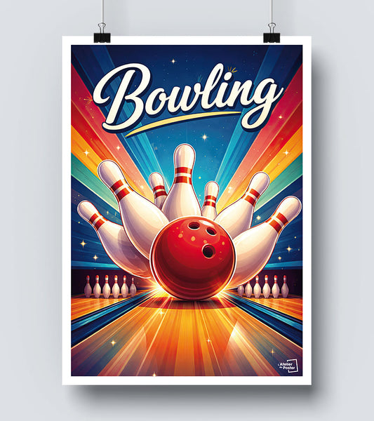 Affiche Bowling