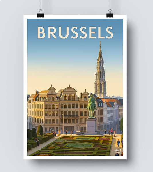 Affiche vintage Brussels