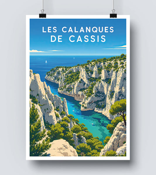 Affiche Les Calanques de Cassis