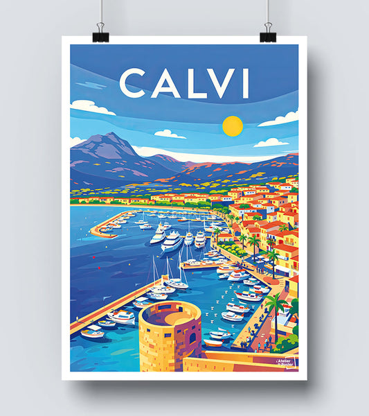 Affiche Calvi - Corse