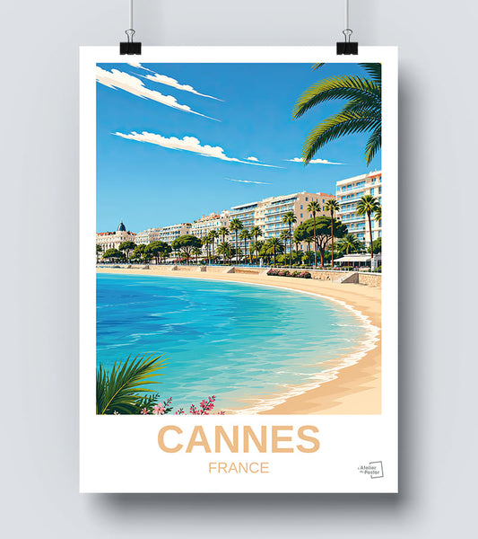 Affiche Cannes vintage