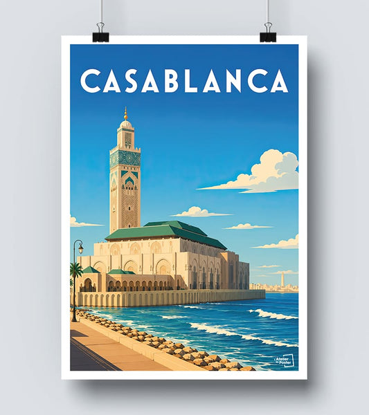 Affiche Casablanca vintage