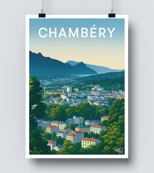 Affiche Chambéry vintage