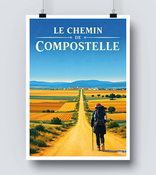 Affiche Chemin de Compostelle