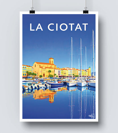 Affiche La Ciotat moderne
