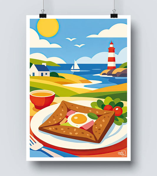 Affiche Galette / Crêpe Bretonne