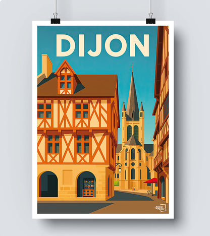 Affiche Dijon vintage