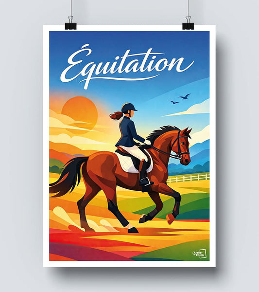 Affiche Equitation