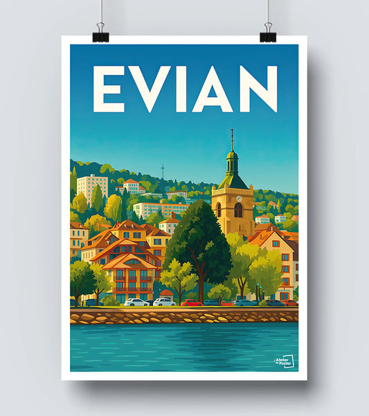 Affiche Evian vintage