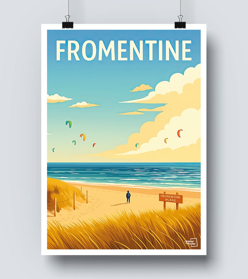 Affiche Fromentine Plage