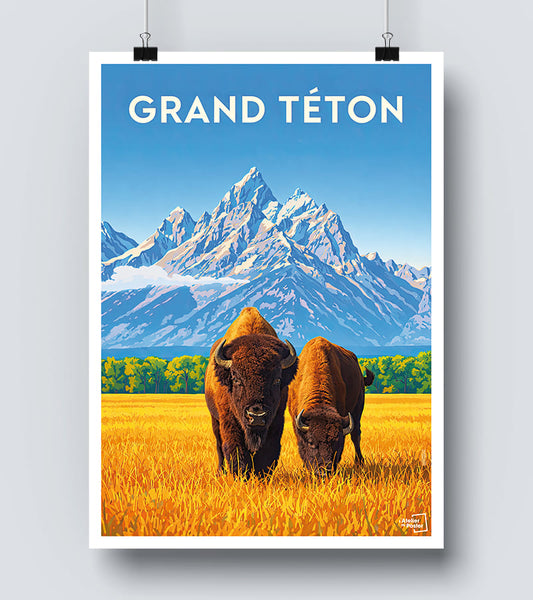 Affiche Grand téton - Amérique